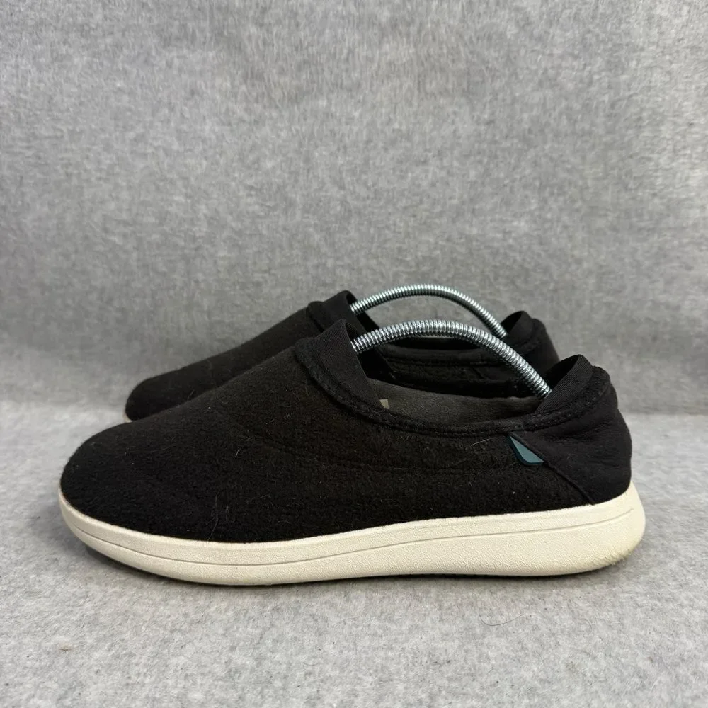 Vessi Shoes Mens Size 8 Sunday Slip On Black & White Loafers Comfort‎ Slippers